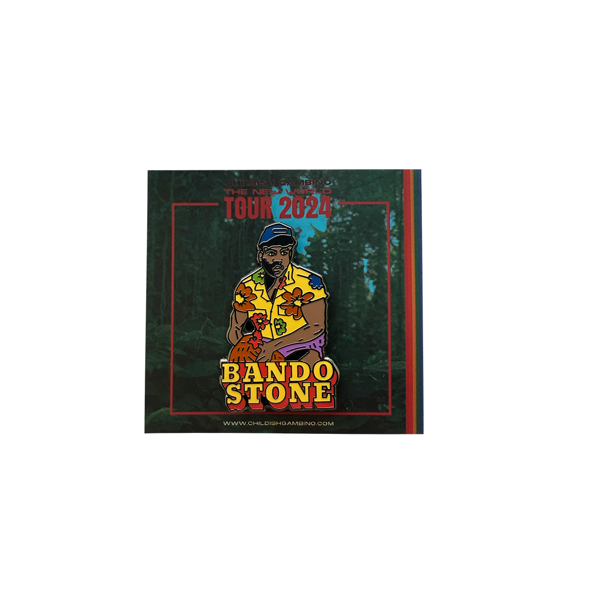 The New World Tour Bando Stone Enamel Pin