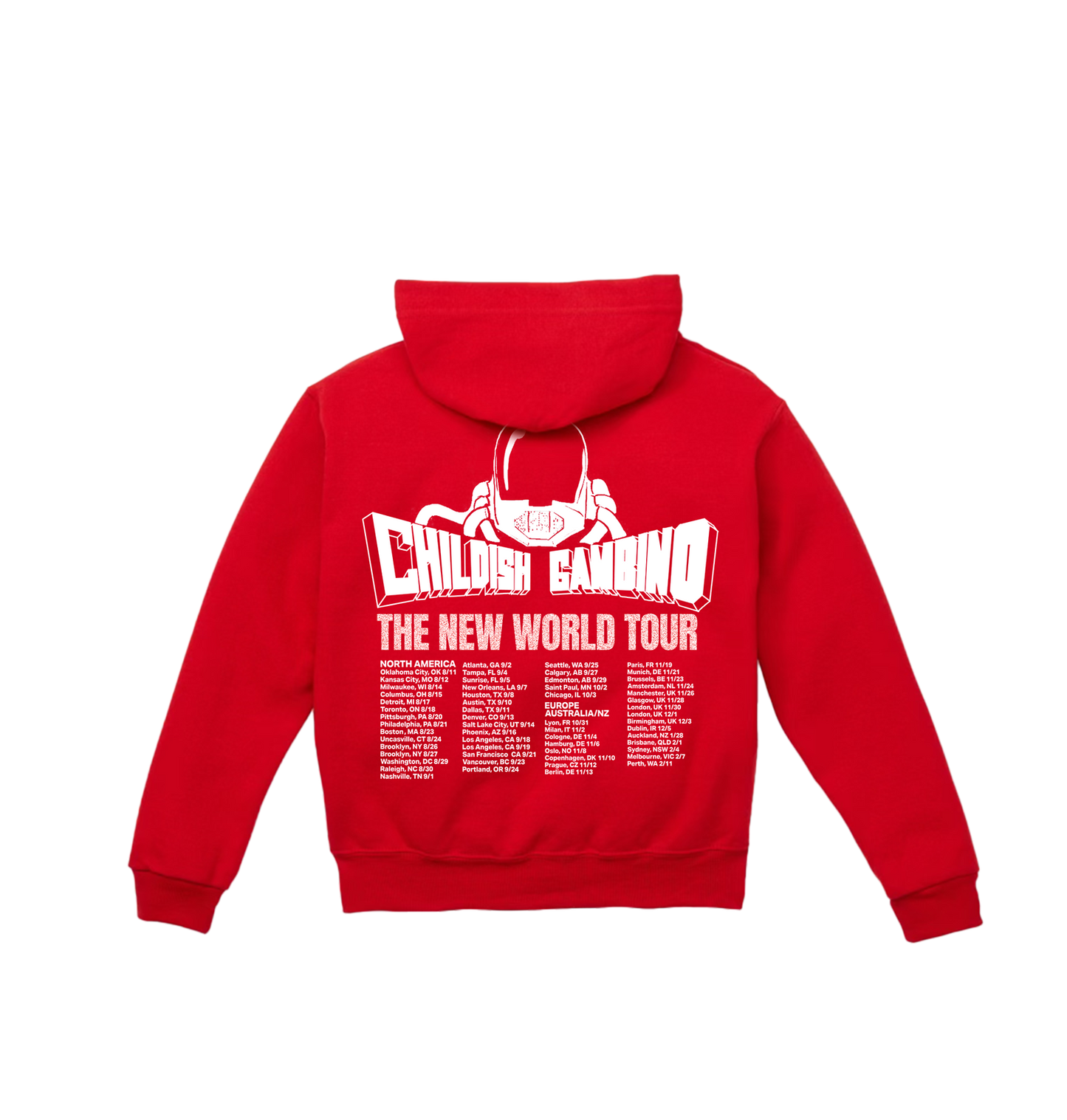 Red Gambino Zip Up