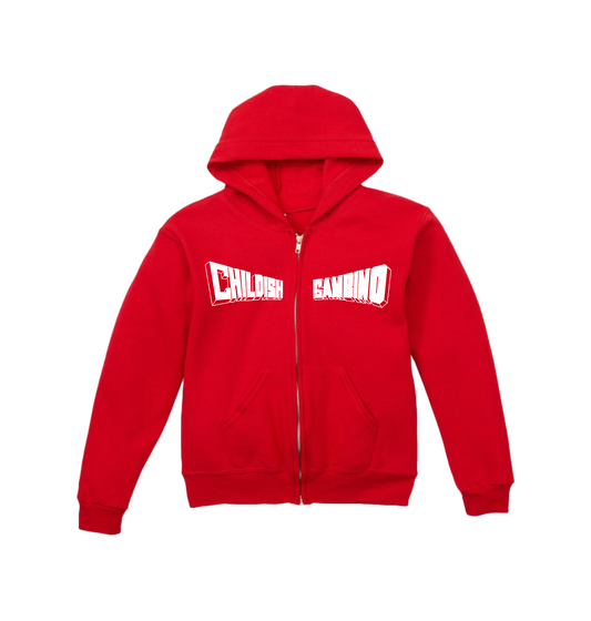 Red Gambino Zip Up